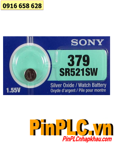 Pin Sony SR521SW 379 silver oxide 1.55v _Made in Indonesia _1viên